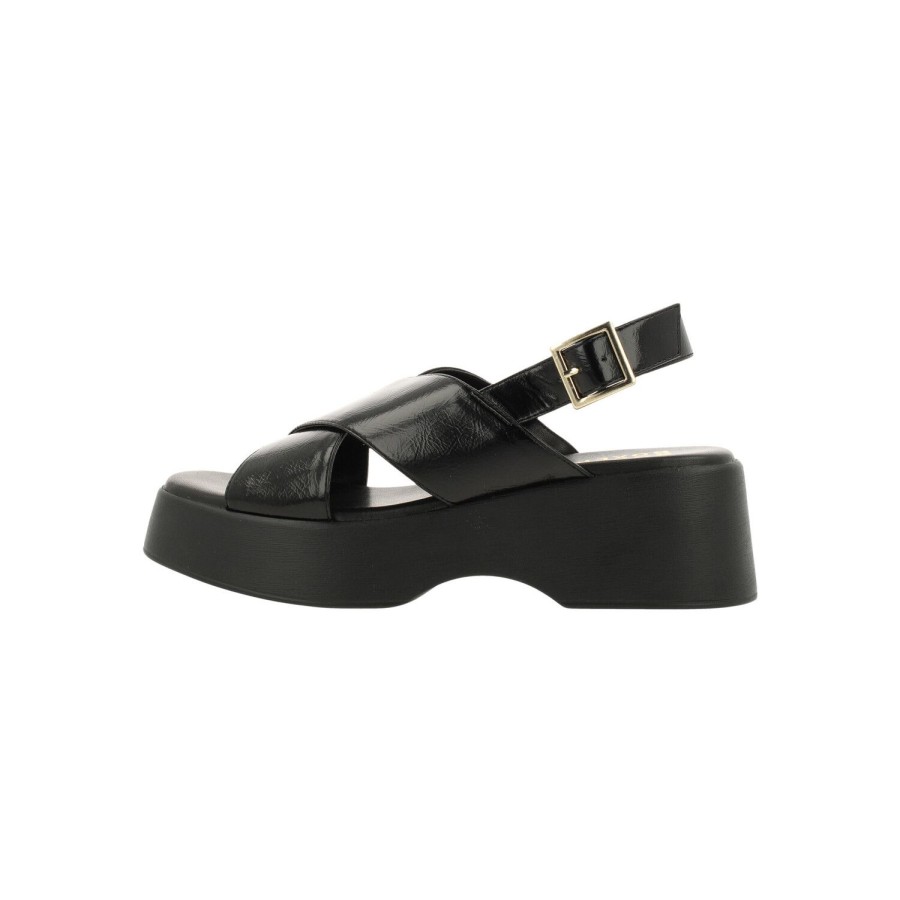 Bullboxer Plateau Sandal Black 179002F2S_Blcktd