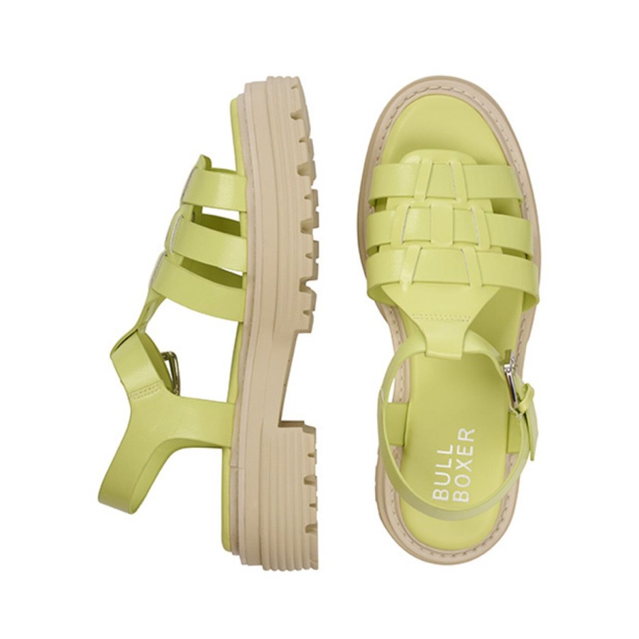 Bullboxer Plateau Sandal Lime 171001F2S_Limetd