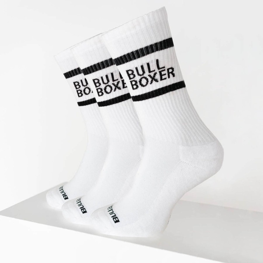 Bullboxer Socks Men White 3-Pack