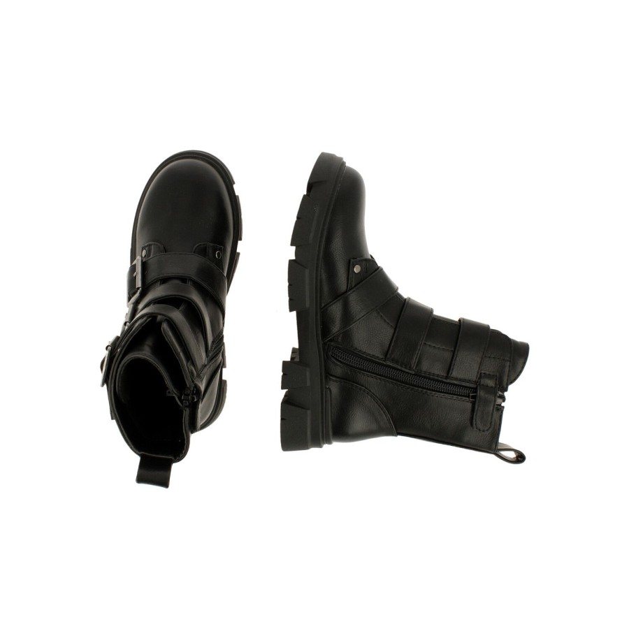 Bullboxer Boots Black Aaf502F6S_Bkbkkb