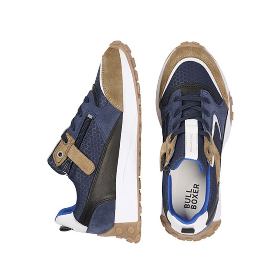 Bullboxer Sneaker Beige-Navy Atp001E5Labenykb