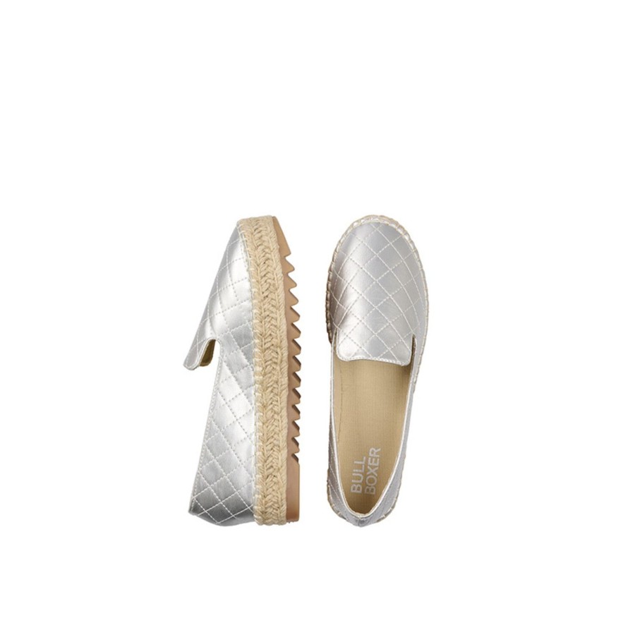 Bullboxer Espadrilles Silver 155016F4S_Slvrtd