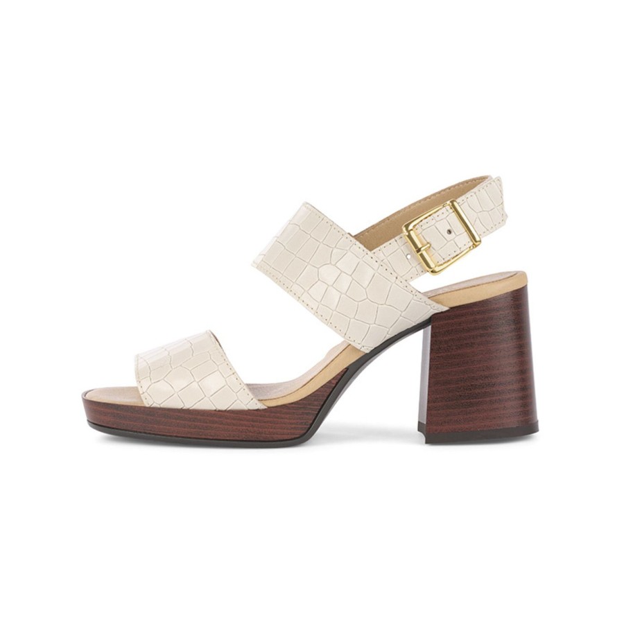 Bullboxer Sandal With Heel Offwhite 256001E2L_Cremtd