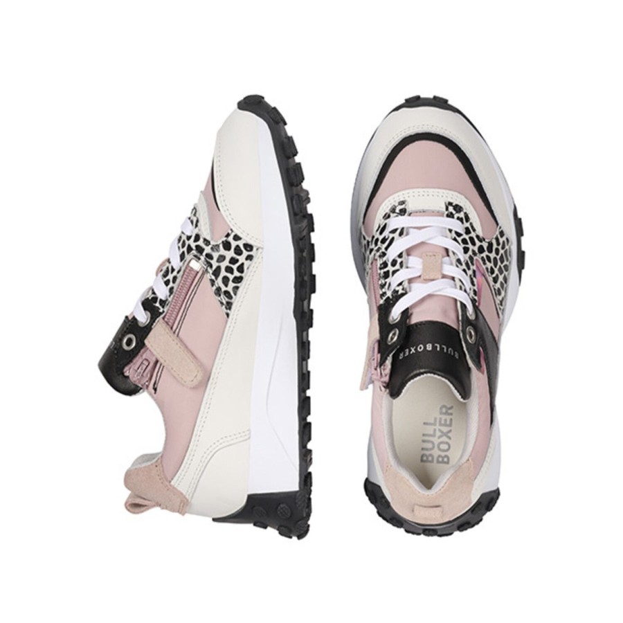 Bullboxer Sneaker White-Pink Atp001E5L_Whpkkb