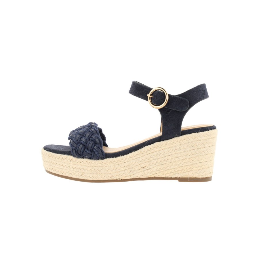 Bullboxer Wedge Sandal Navy 268011F2T_Midntd