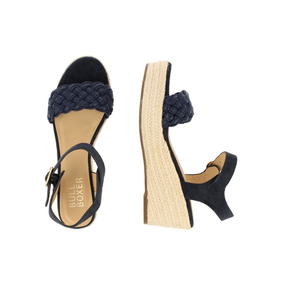 Bullboxer Wedge Sandal Navy 268011F2T_Midntd