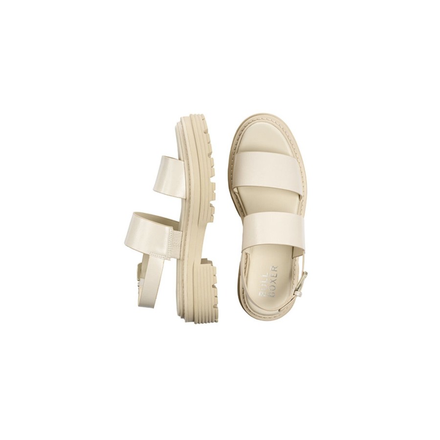 Bullboxer Plateau Sandal Offwhite 171000F2S_Putttd