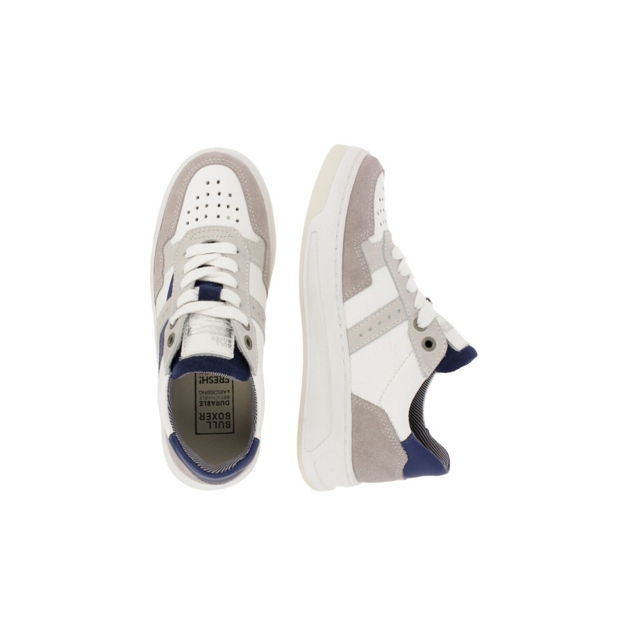 Bullboxer Sneaker White Alq002E5L_Whwhkb