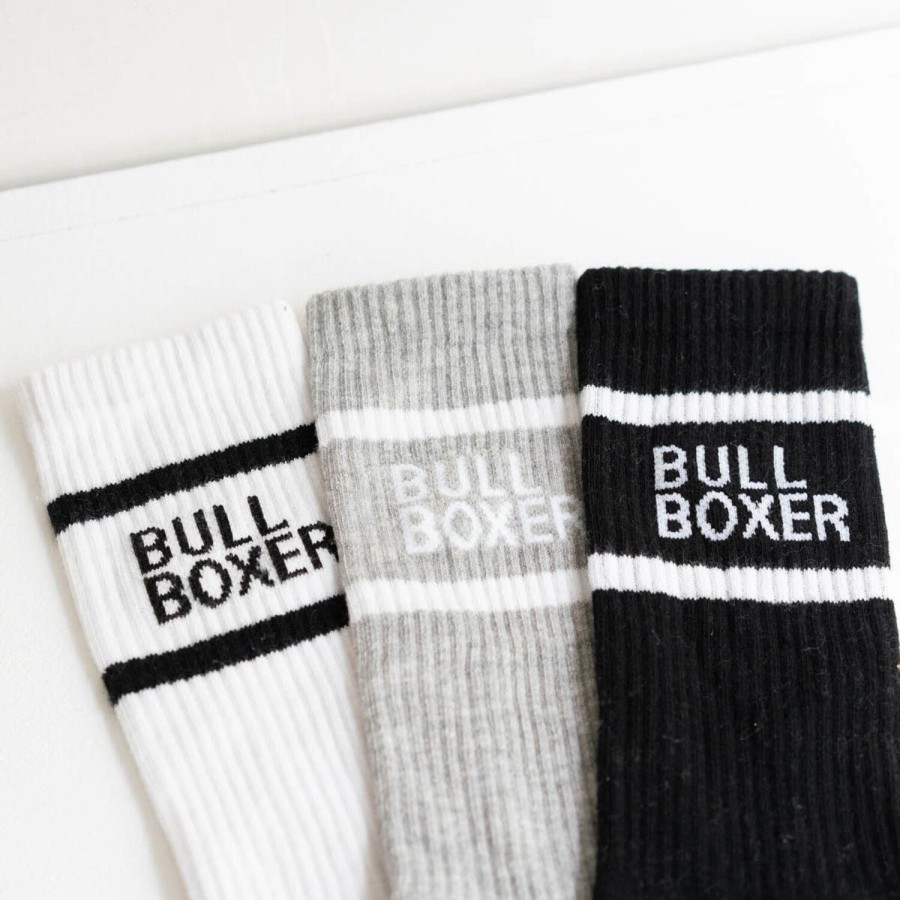 Bullboxer Socks Women White/Black/Grey 3-Pack