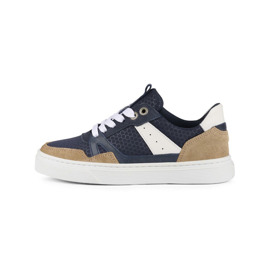 Bullboxer Sneaker Beige-Navy Aop009E5L_Benykb