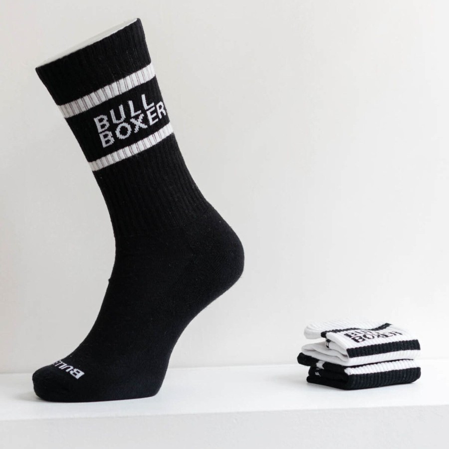 Bullboxer Socks Women Black/White 2-Pack